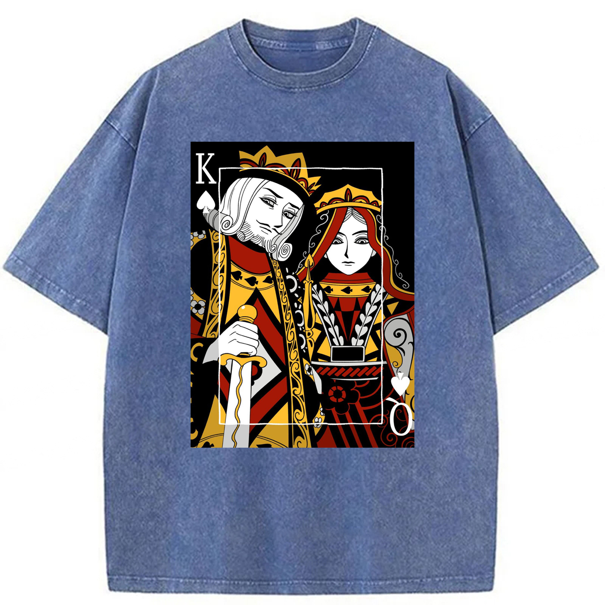 bbb King And Queen Poker Washed T-shirt