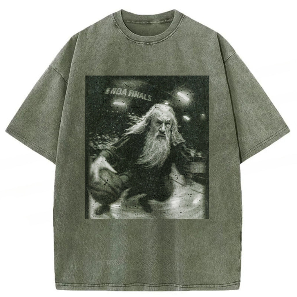 bbb Funny Wizard Comfort Washed T-shirt