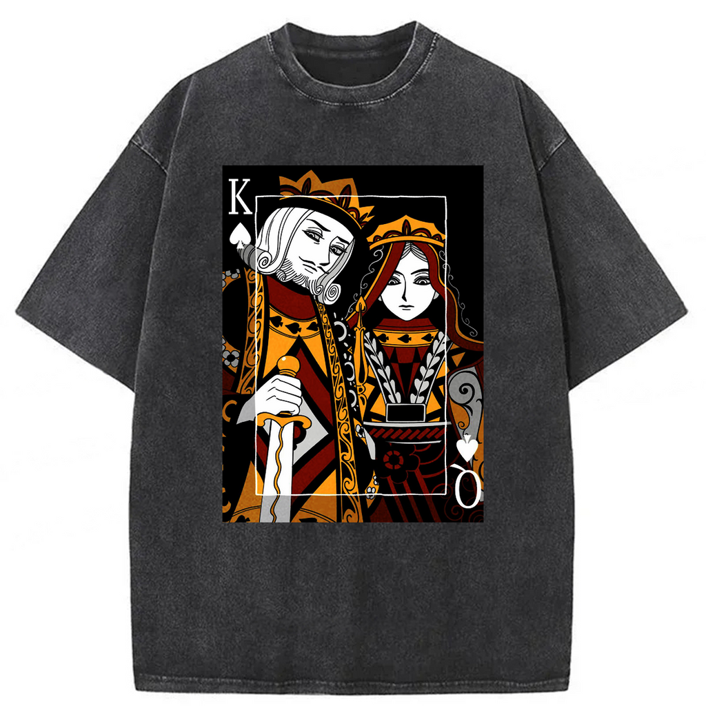 bbb King And Queen Poker Washed T-shirt