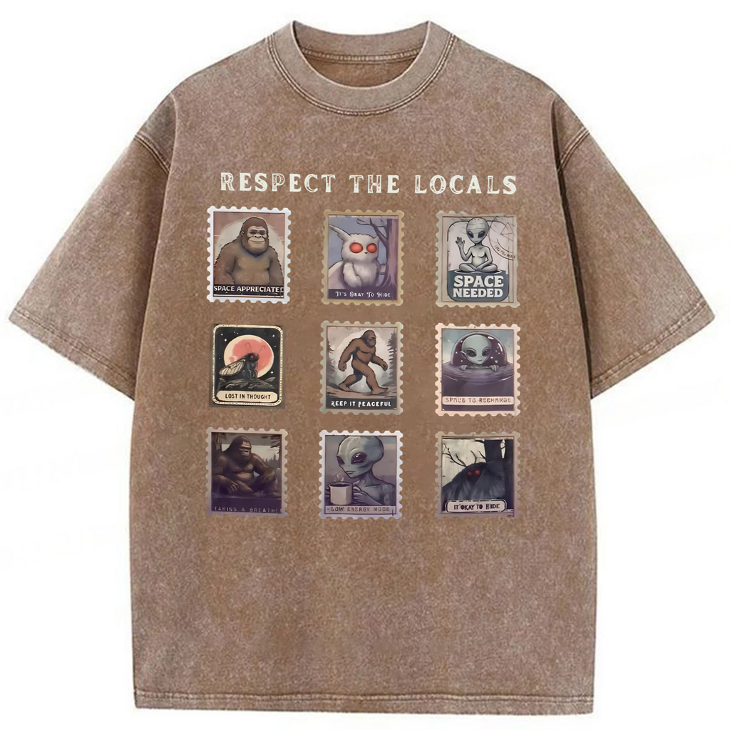 bbb Respect The Locals Washed T-shirt
