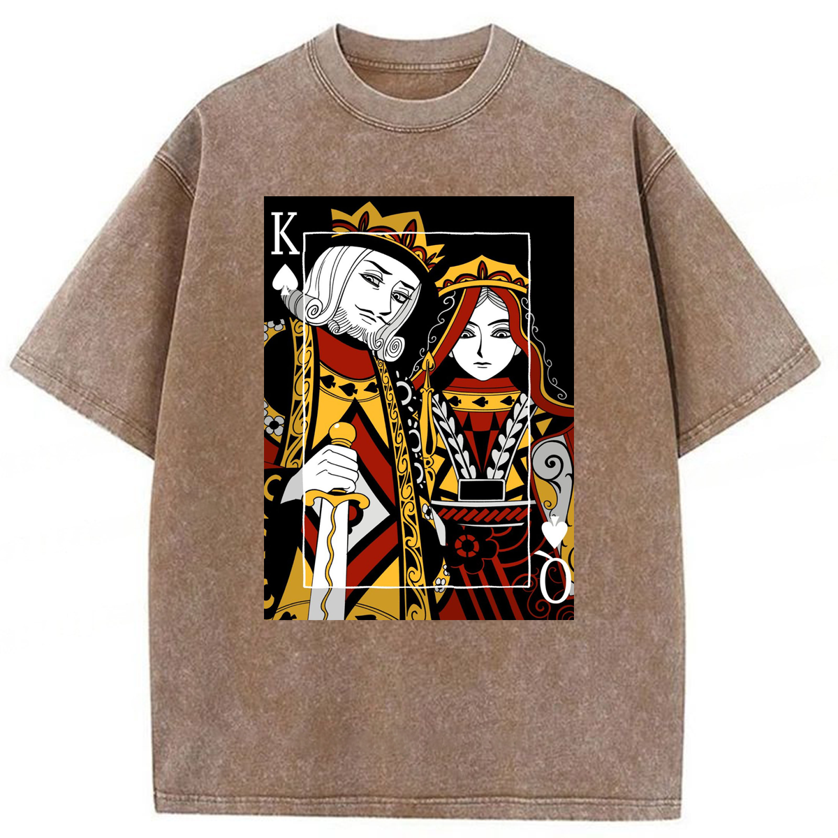 bbb King And Queen Poker Washed T-shirt