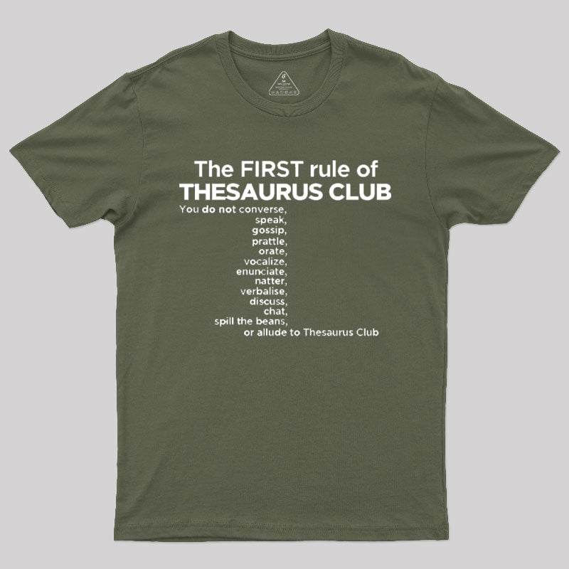 Thesaurus Club Confidential  T-Shirt