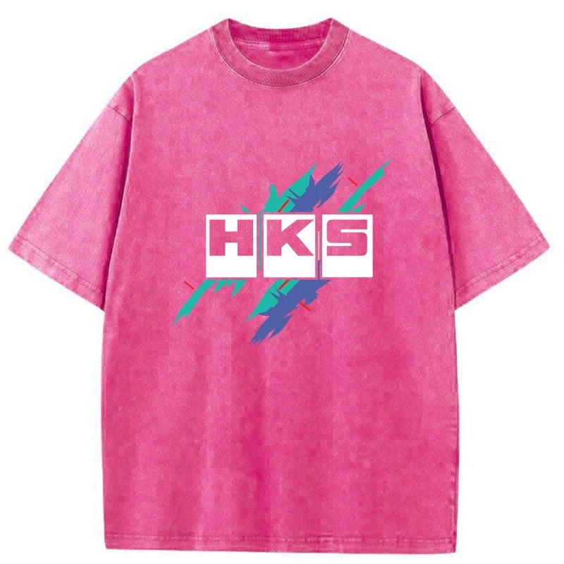bbb HKS Drifting Drag JDM Washed T-Shirt