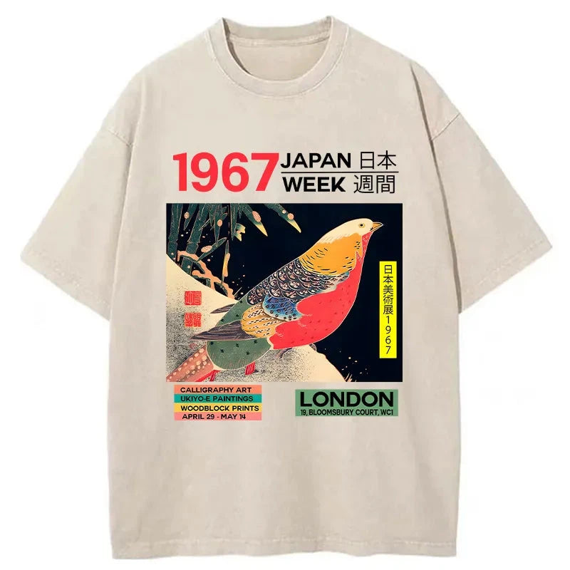 bbb Art Studio Exhibition Japanese Washed T-Shirt
