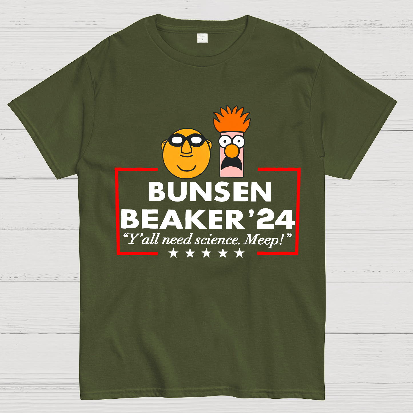 Science Meep Bunsen And Beaker Teacher y T-Shirt