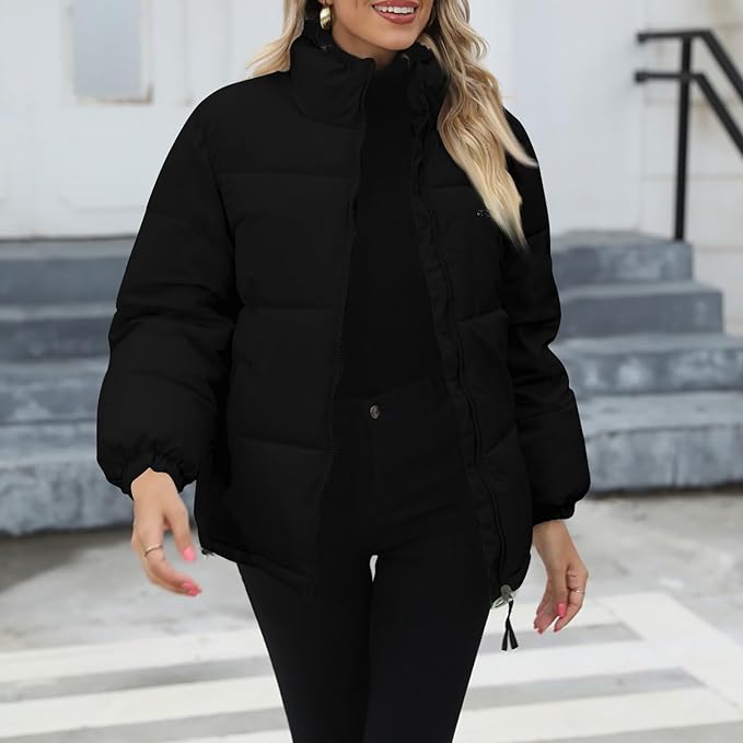 Insulating Women's Puffer Jacket - Quilted, For Winter