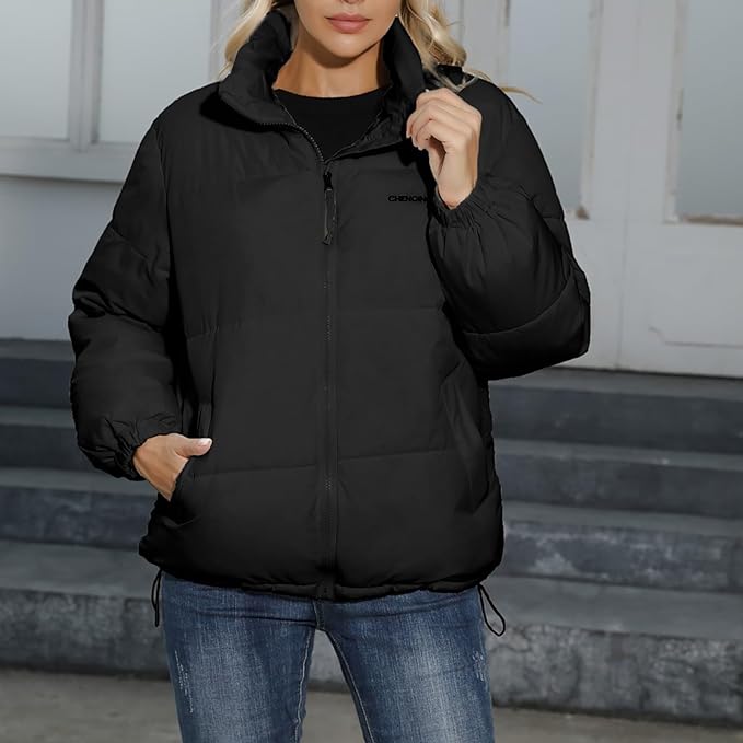 Insulating Women's Puffer Jacket - Quilted, For Winter