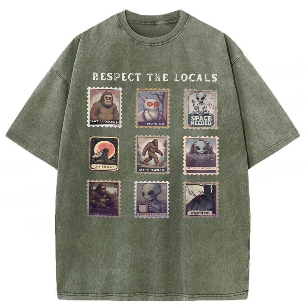 bbb Respect The Locals Washed T-shirt