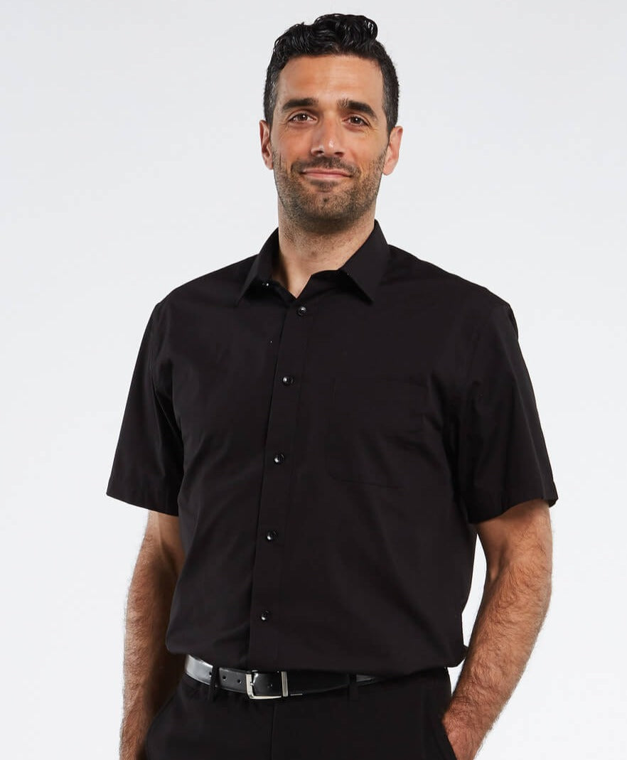 Men's Regular-Fit Polo Shirt in Soft Polyester with Button Closure, Short Sleeve Casual Top for Summer