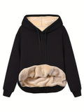 Insulating Women’s Hoodie - Relaxed Pullover, Fleece