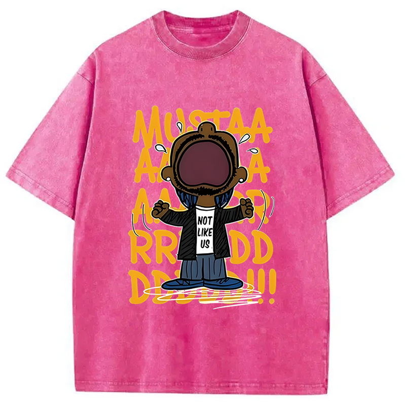 bbb Kendrick Mustard Lamar Rapper Washed T-Shirt