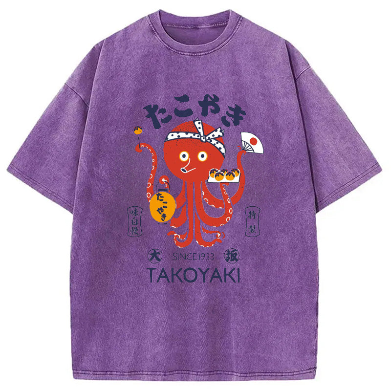 bbb Tokoyaki Octopus Japanese Washed T-Shirt