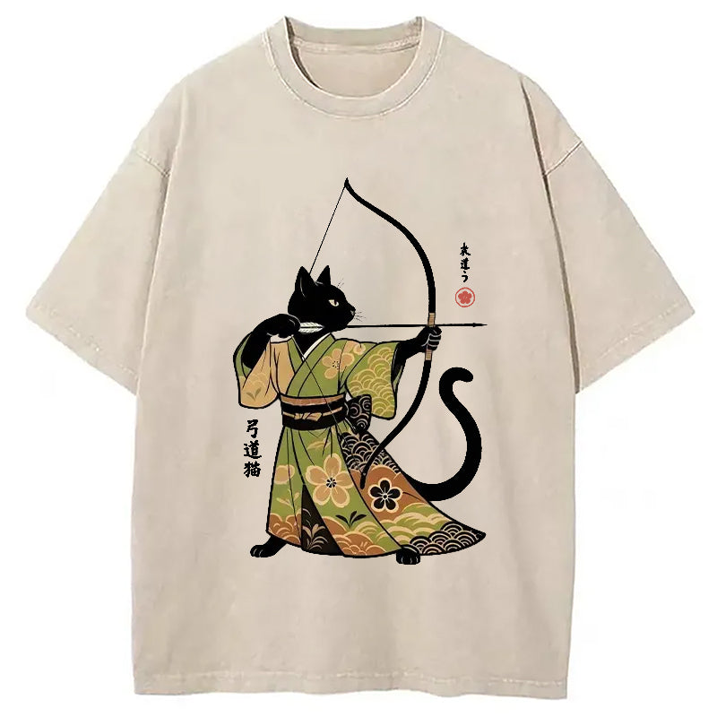bbb Japan Cat Archery Washed T-Shirt