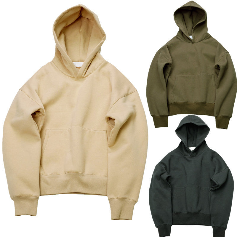 Oversized Unisex-Hoodie in lässiger Passform – kastenförmiger Schnitt, Baumwoll-Layering