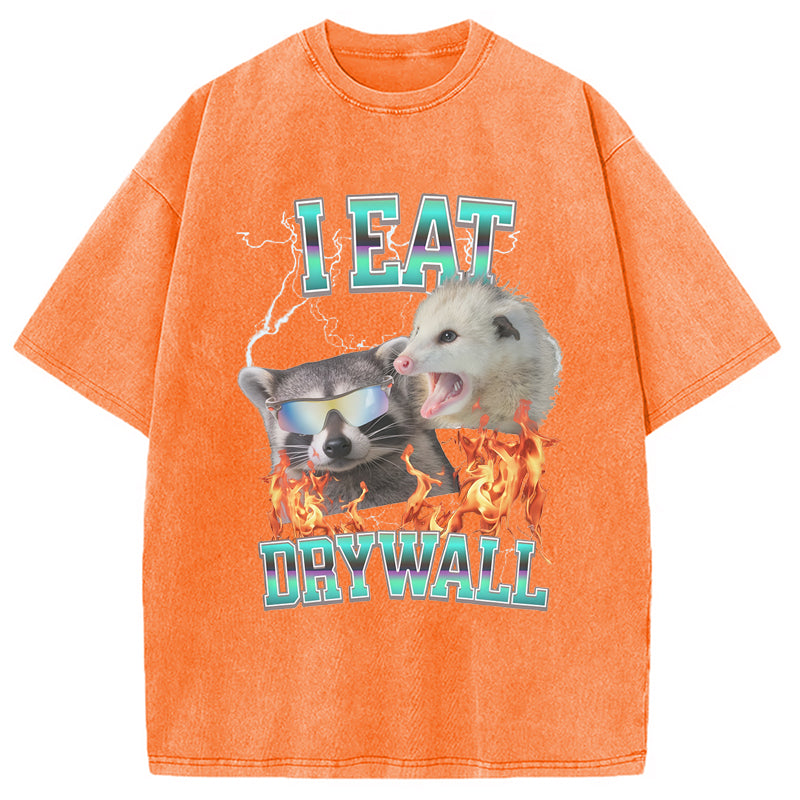 bbb I Eat Drywall Washed T-Shirt