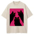 bbb Black Cats It's Time To Wake Up Washed T-shirt
