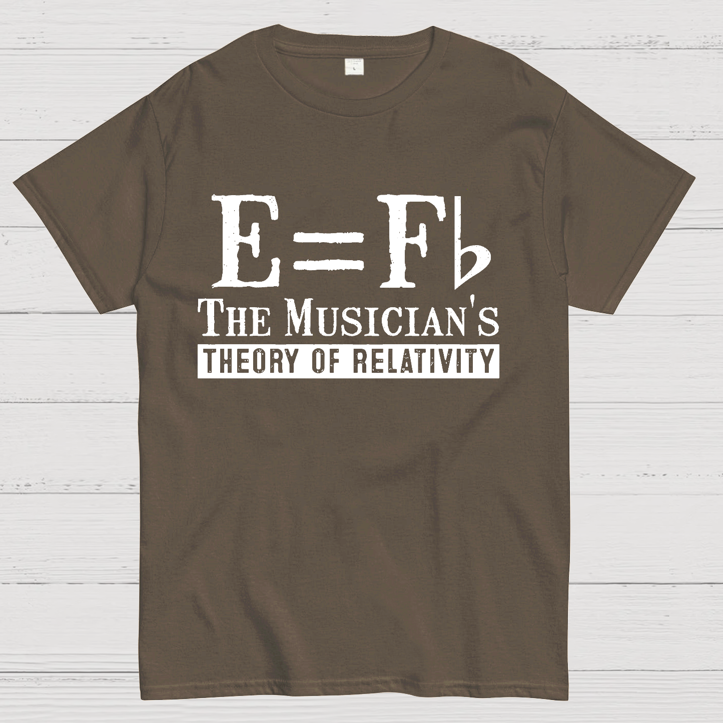 E Equals F Flat Theory of Relativity  T-Shirt