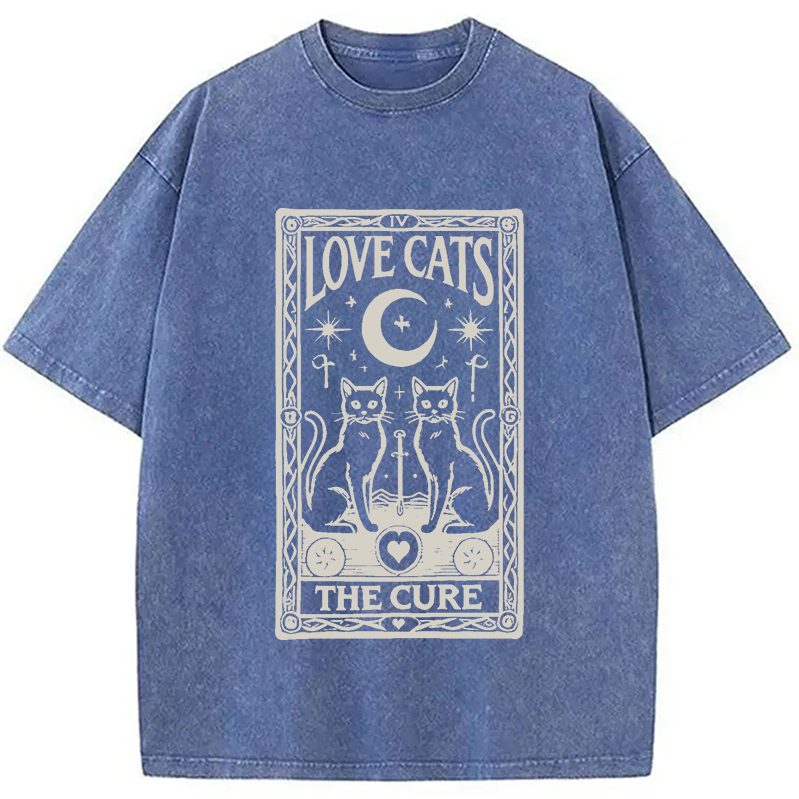 bbb The Cure - Love Cats Washed T-Shirt