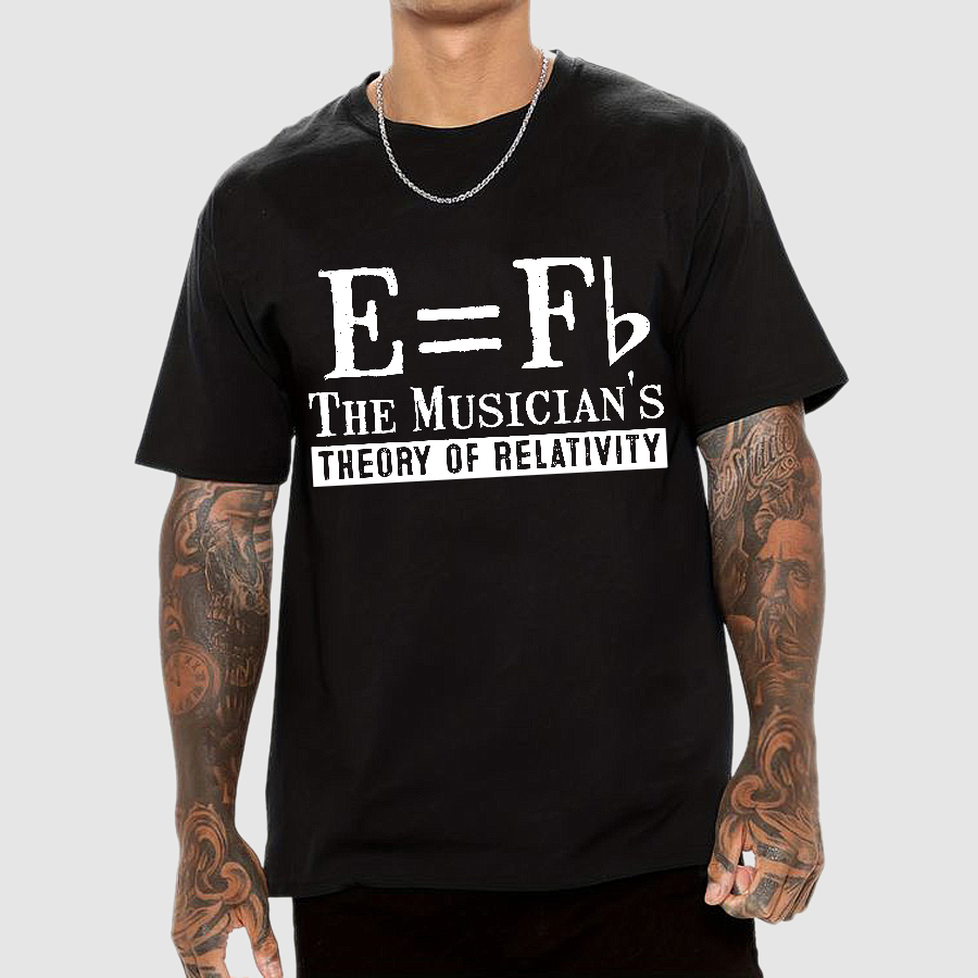 E Equals F Flat Theory of Relativity  T-Shirt