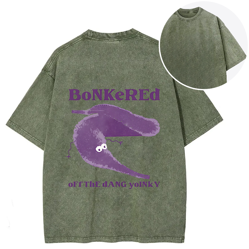 bbb Bonkered of The Dang Yoinky Back Washed T-Shirt