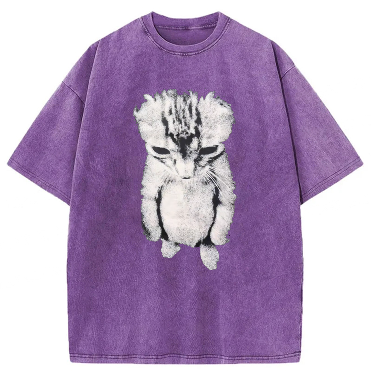 bbb Sad Crying Cat Meme Washed T-shirt