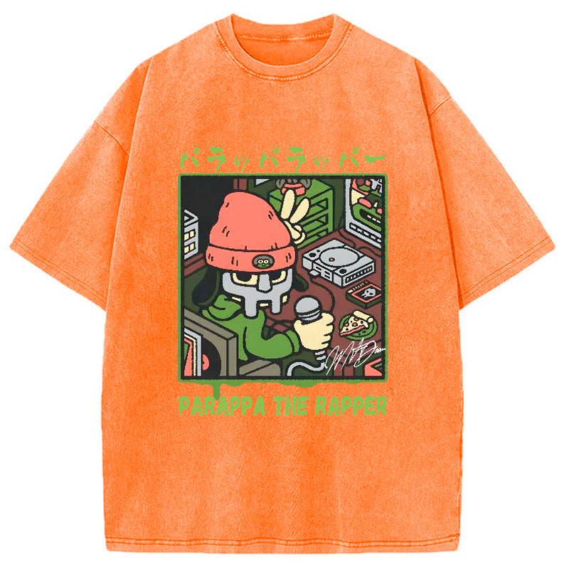 bbb PaRappa the Rapper MF DOOM Washed T-Shirt