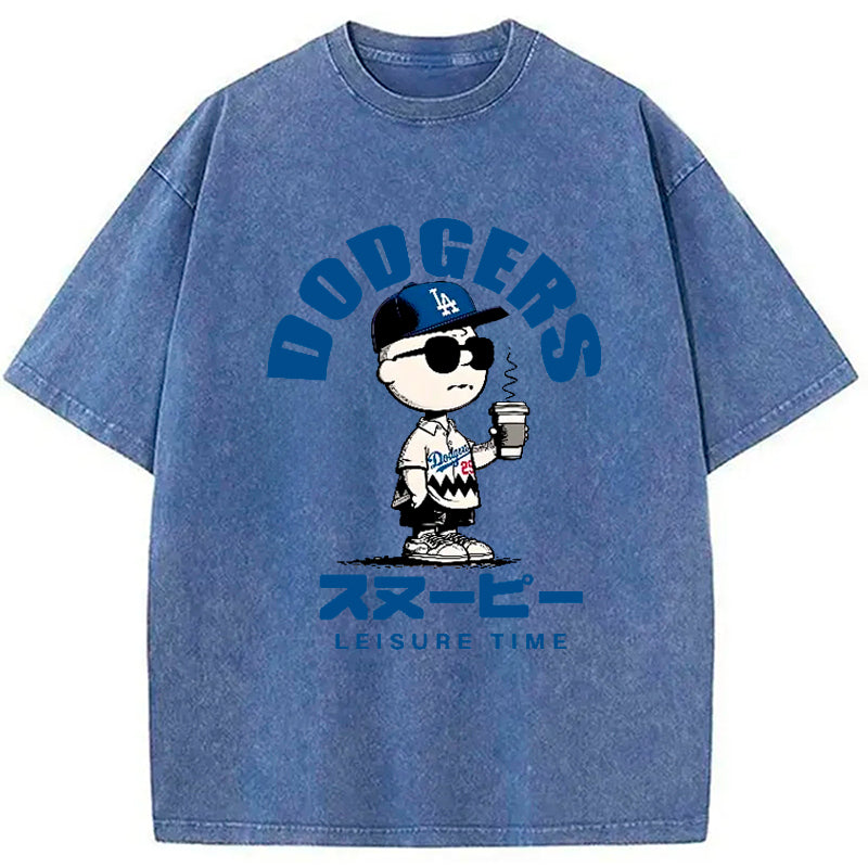 bbb Dodger Snoopy Vintage Japanese Washed T-Shirt