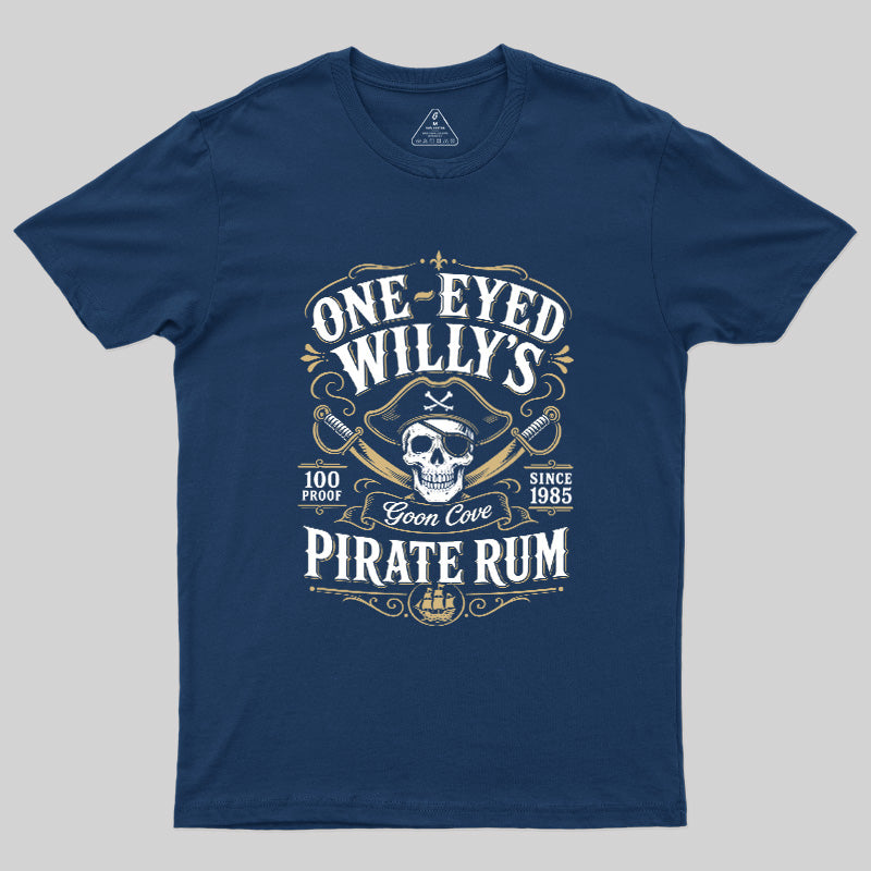 One Eyed Willy's Goon Cove Pirate Rum  T-Shirt