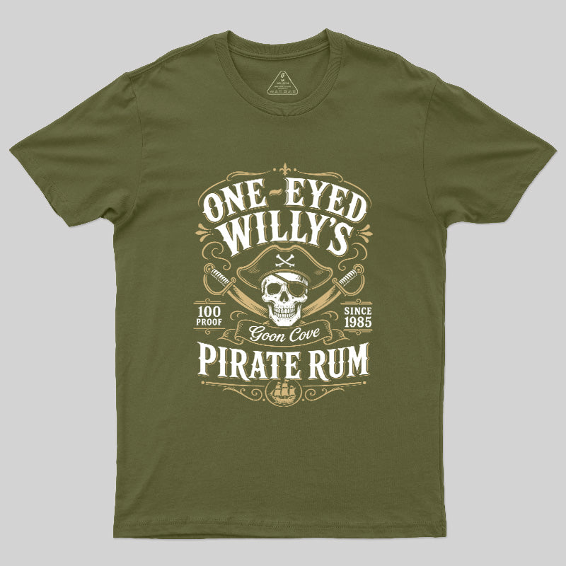 One Eyed Willy's Goon Cove Pirate Rum  T-Shirt