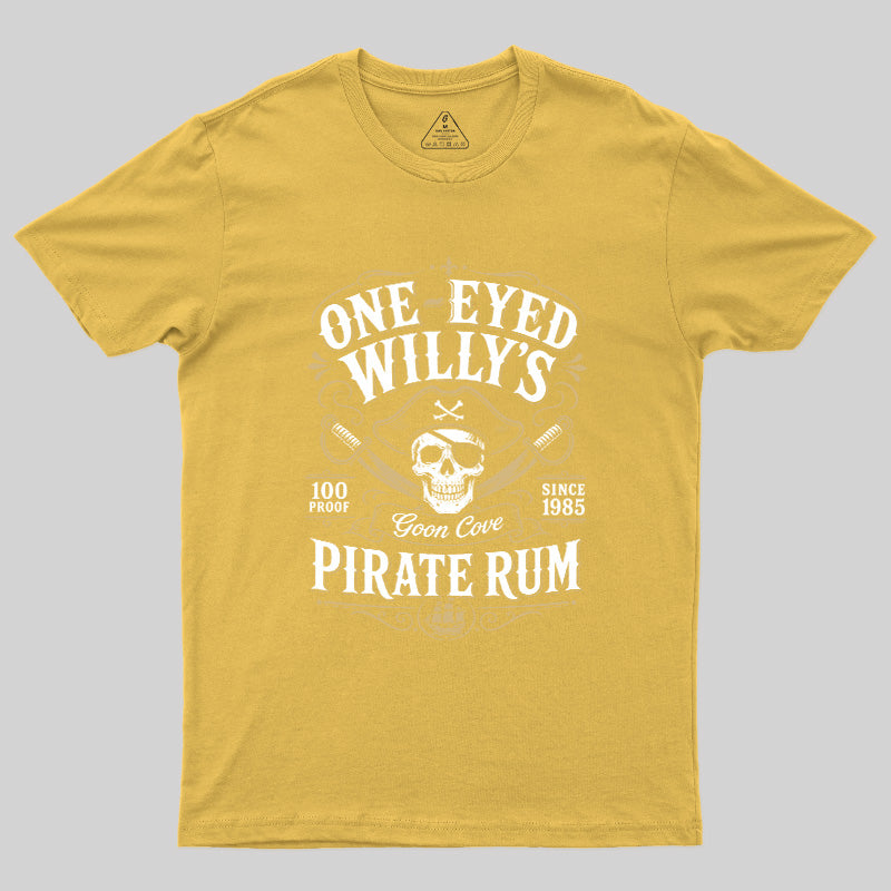 One Eyed Willy's Goon Cove Pirate Rum  T-Shirt