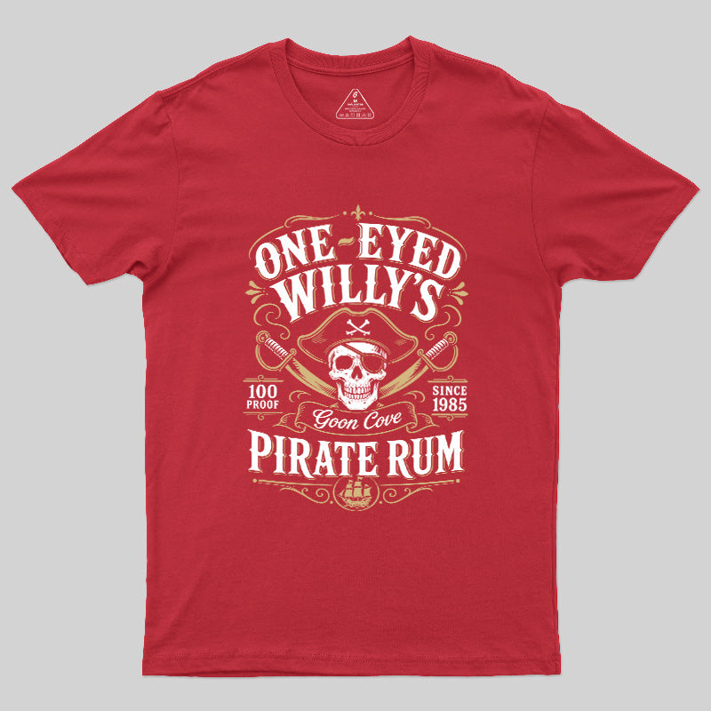 One Eyed Willy's Goon Cove Pirate Rum  T-Shirt