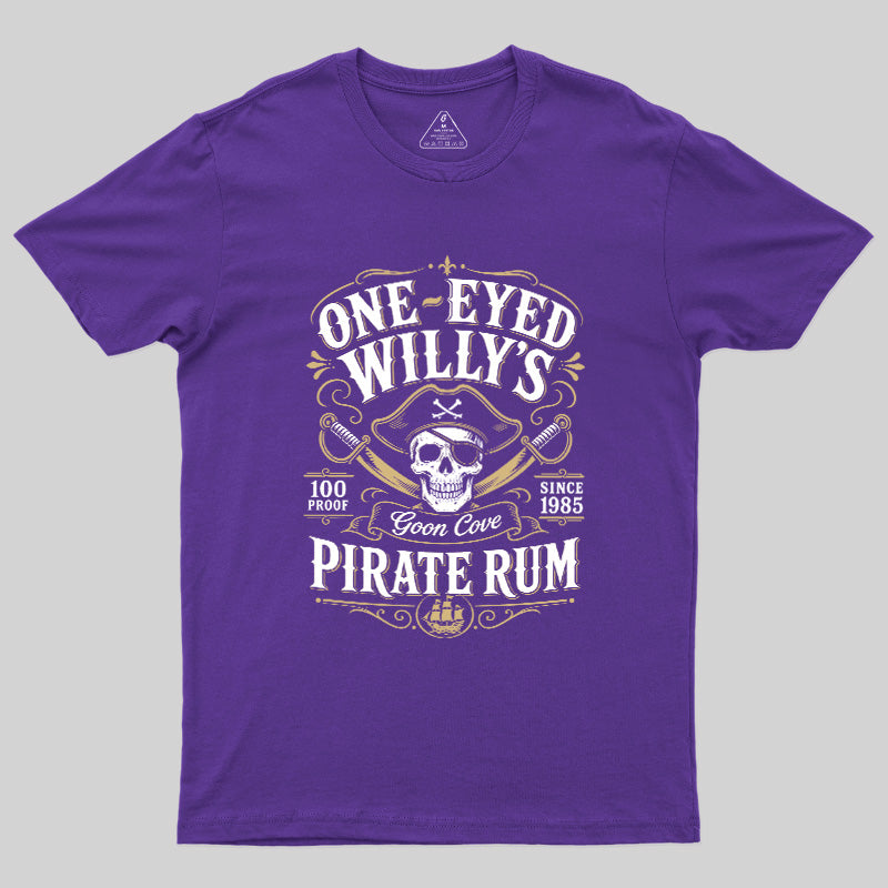 One Eyed Willy's Goon Cove Pirate Rum  T-Shirt