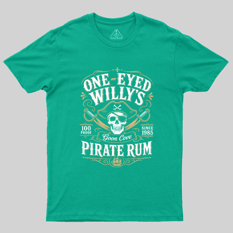 One Eyed Willy's Goon Cove Pirate Rum  T-Shirt