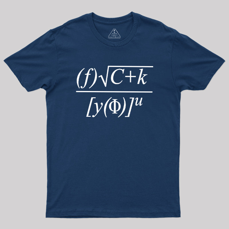 Funny Math Equation Sarcastic  T-Shirt