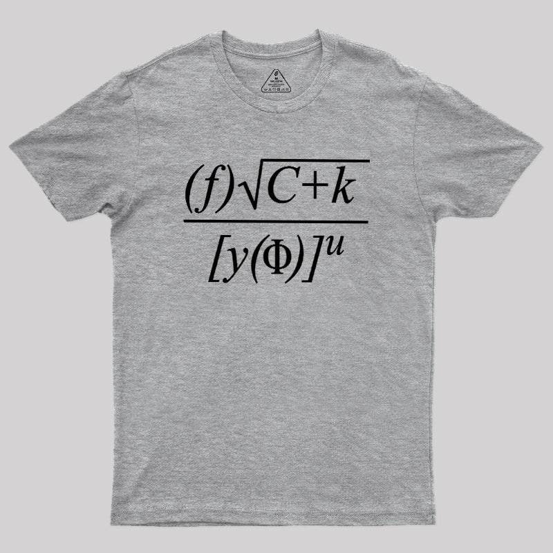 Funny Math Equation Sarcastic  T-Shirt