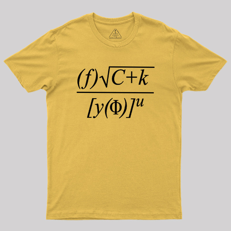 Funny Math Equation Sarcastic  T-Shirt