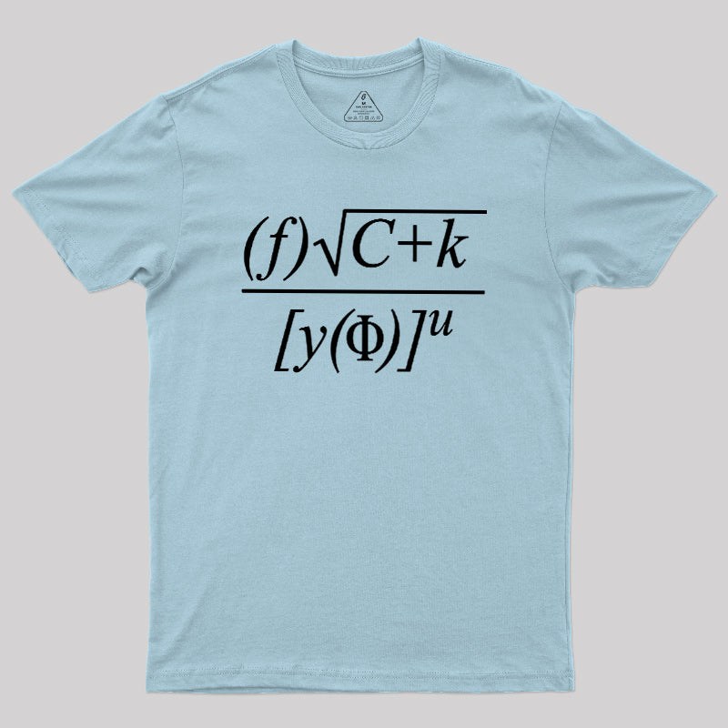 Funny Math Equation Sarcastic  T-Shirt