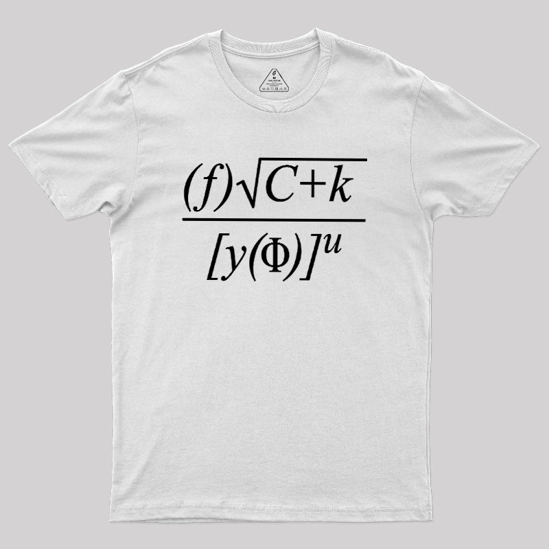 Funny Math Equation Sarcastic  T-Shirt