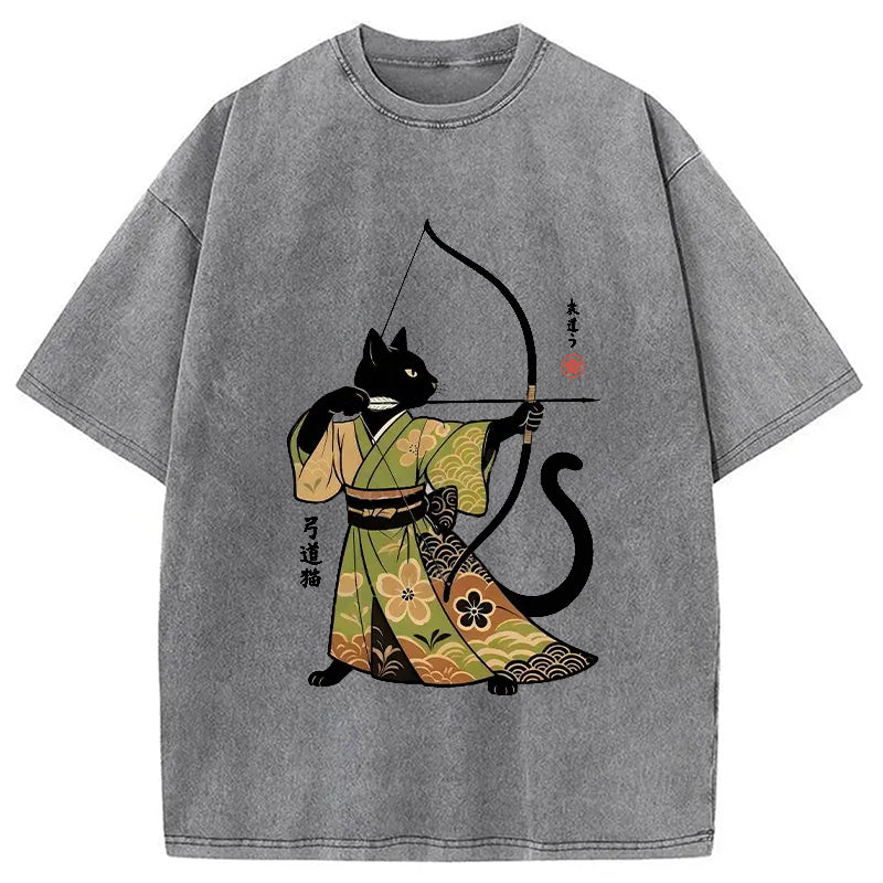 bbb Japan Cat Archery Washed T-Shirt
