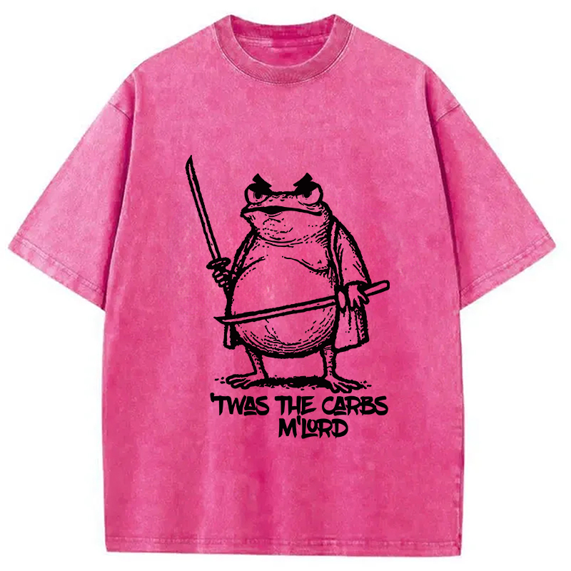 bbb Fat Samurai Frog Washed T-Shirt