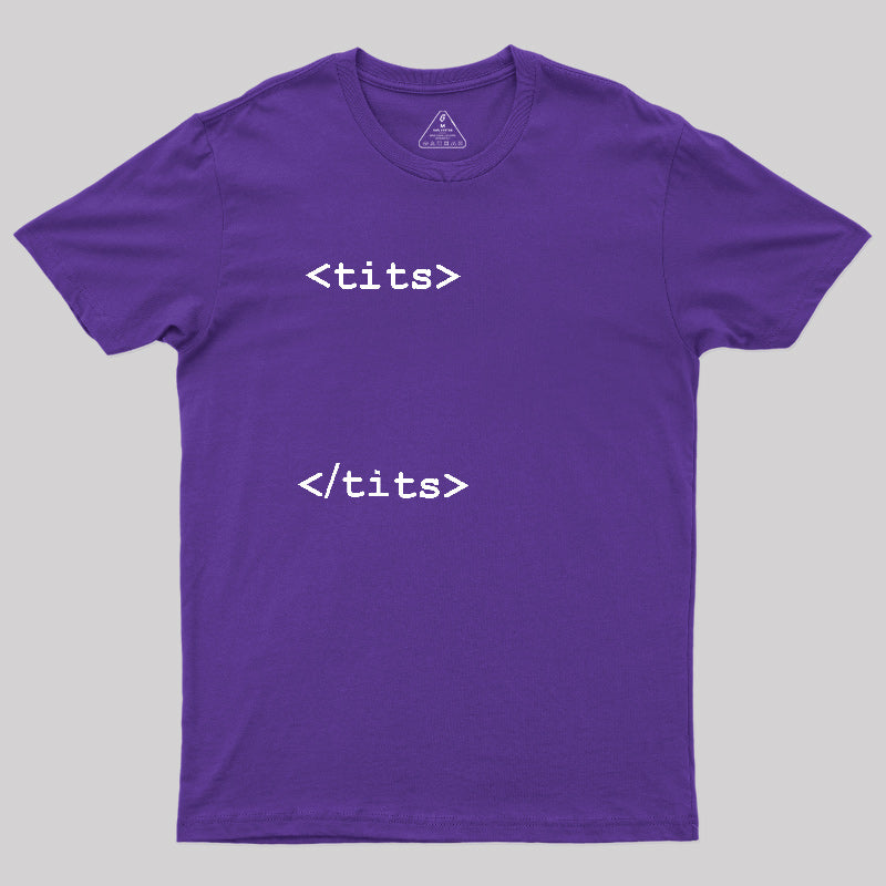 HTML Boobs Tag  T-Shirt