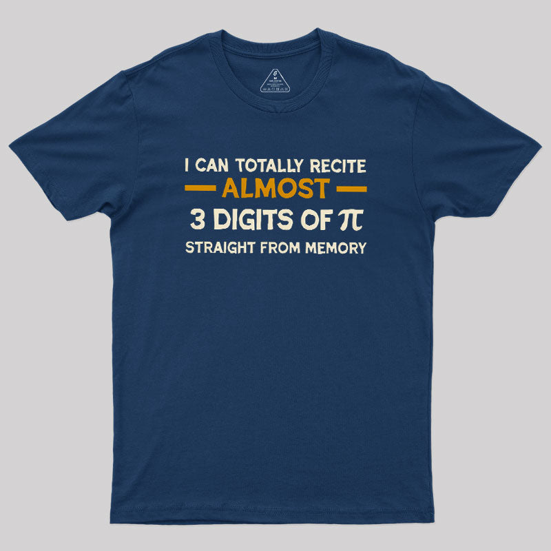 3 Digits Of Pi  T-Shirt