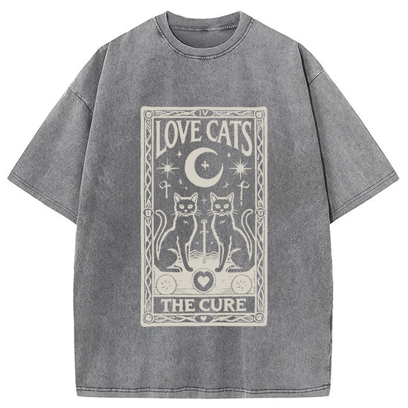 bbb The Cure - Love Cats Washed T-Shirt