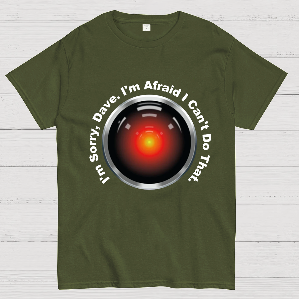 HAL "Sorry, Dave" Quote y T-Shirt