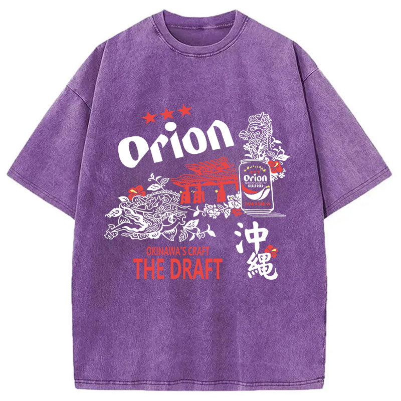 bbb Orion Beer With Okinawa Washed T-Shirt