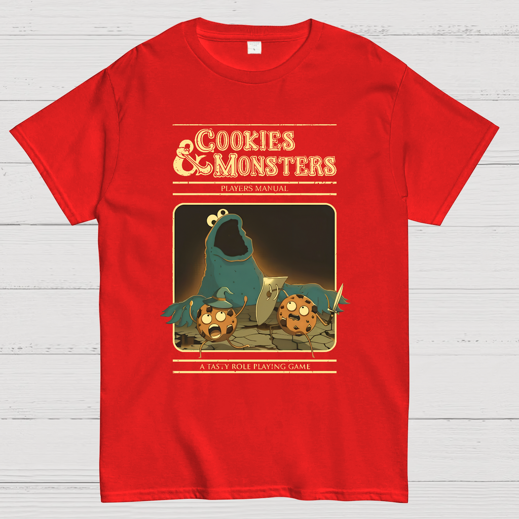 Cookies Monsters Players Manual Nerdy T-Shirt