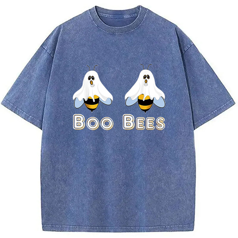 bbb Cute Funny Boobees Halloween Washed T-Shirt