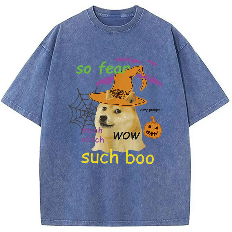 bbb Halloween Doge Washed T-Shirt