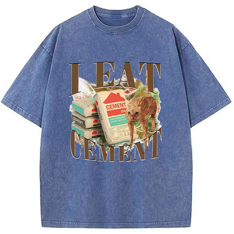 bbb Unhinged I Eat Cement Washed T-Shirt