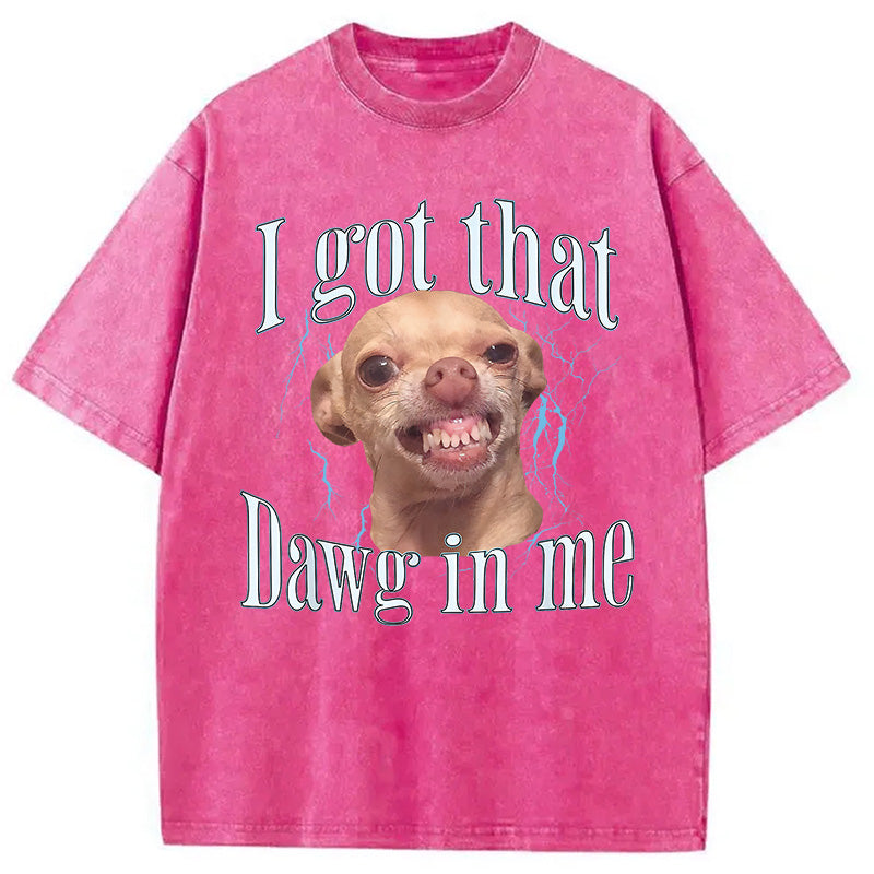 bbb Chihuahua Funny Meme Washed T-Shirt